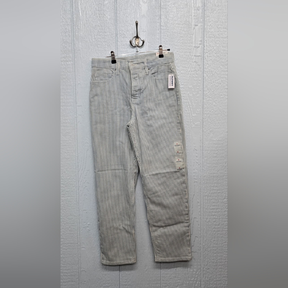 NWT Size 6 Straight Leg Pin Stripe Old Navy Jeans